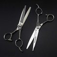 thumbnail image 5 of Tijeras profesionales para entresacar el cabello, de 15 cm (6 pulgadas), de acero inoxidable japonés con mango ergonómico antideslizante., 5 of 5