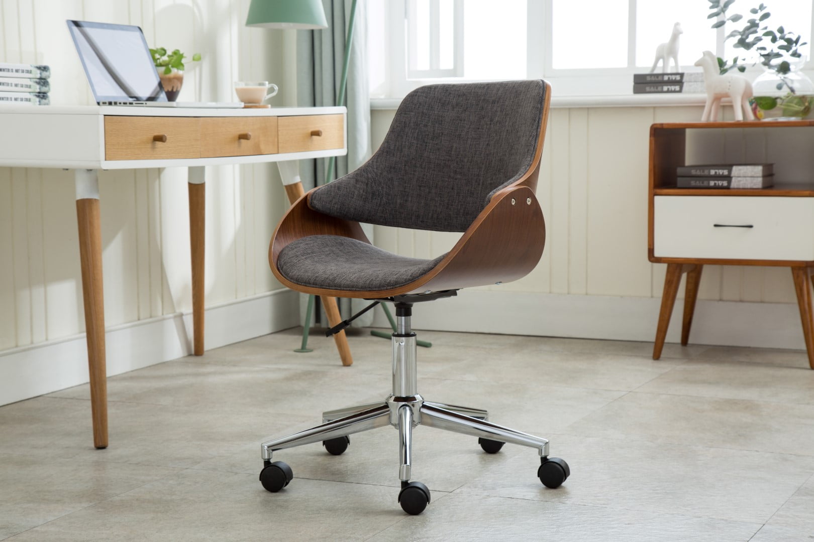 Porthos Home Adjustable Height Mid Century Modern Office ...