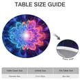 thumbnail image 6 of Colorful Tie Dye Burst Flower Pattern Round Fitted Tablecloth with Elastic Edge,Dining Table Cover Waterproof,Outdoor Round Tablecloth for Camping,Dining,Indoor and Outdoor, 6 of 7