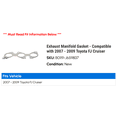 thumbnail image 2 of Exhaust Manifold Gasket - Compatible with 2007 - 2009 Toyota FJ Cruiser 2008, 2 of 2