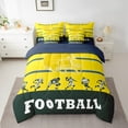 thumbnail image 2 of Erosebridal Football Bedding 7PCS King Comforter Sets Football Bedding Sets Sports Comforter Set,1Comforter, 1Flat Sheet, 1Fitted Sheet, 2Pillowcases,2 Throw Pillow Covers(Green Bay), 2 of 5