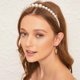 thumbnail image 5 of Laklulu Diademas doradas para el pelo, accesorios para el pelo de boda para mujeres y niñas, 5 of 5