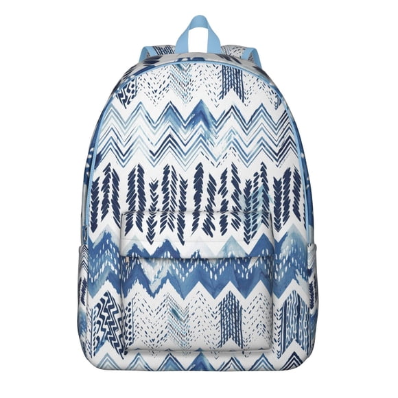 Sac à Dos Scolaire Motifs Tribals – Sac de Voyage Boho Chic en Toile pour Femmes, Activités Extérieures, Trajets Ou Sessions de Gym