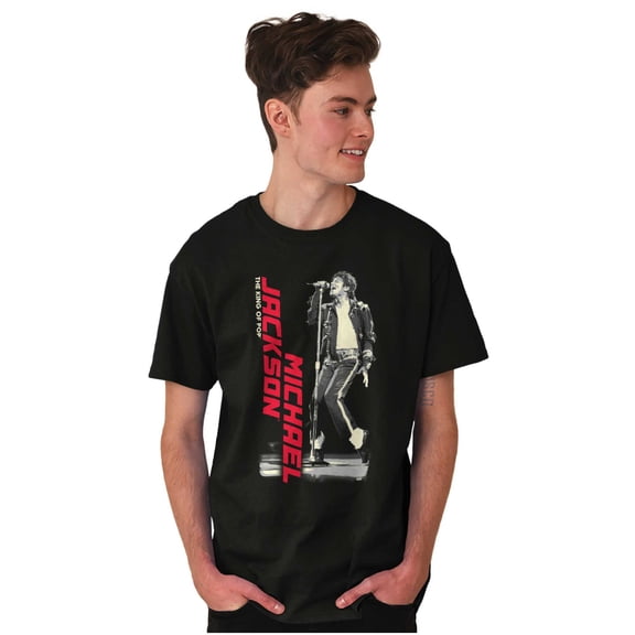 Michael Jackson King of Pop Toe Stand Men's Graphic T Shirt Tees Brisco Brands S