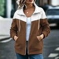 thumbnail image 4 of QQZ Oversized Zip Up Sweatshirt Women, Long Sleeve Hooded Cardigan Sweaters For Women, Lightweight Cardigans For Women Trendy, Fall Travel Business Casual Daily Outfits, 4 of 9