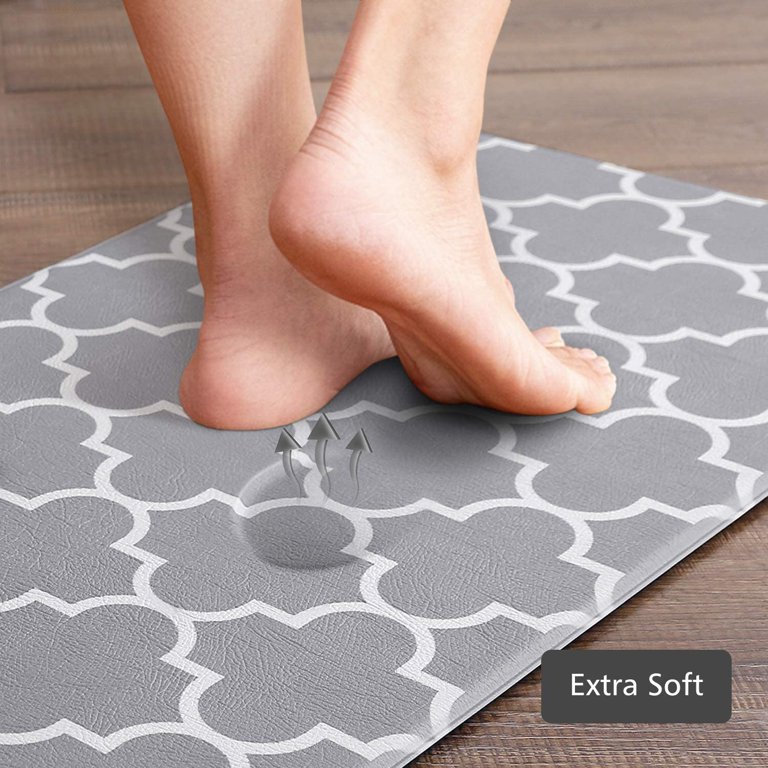 Global Pronex Kitchen Mat Cushioned Anti-Fatigue Kitchen Rug,Non-Slip Waterproof Kitchen Mats for Kitchen, Floor Home, Office, Sink - 20X40X0.31