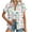 F Multicolor, variant on Womens Button Down Shirt Plus Size Summer Casual Short Sleeve Lapel Casual Printed Button Up T Shirt Fashion