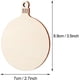 thumbnail image 4 of 60 piezas de adornos navideños de madera, discos redondos de madera, copos de nieve de madera, discos en forma de ángel con 60 piezas de cuerdas para adornos colgantes de árbol de Navidad de Año Nuevo Fokelyi LKX-2036, 4 of 8