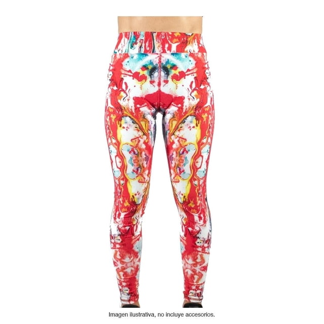 Leggins Deportivo Fit Pants Co. NIP Unitalla Tie Dye Rojo