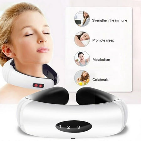 SUPERHOMUSE Multifunction Neck Physiotherapy Massager Cervical Massager Electromagnetic Shock Pulse Cervical Physical Therapy