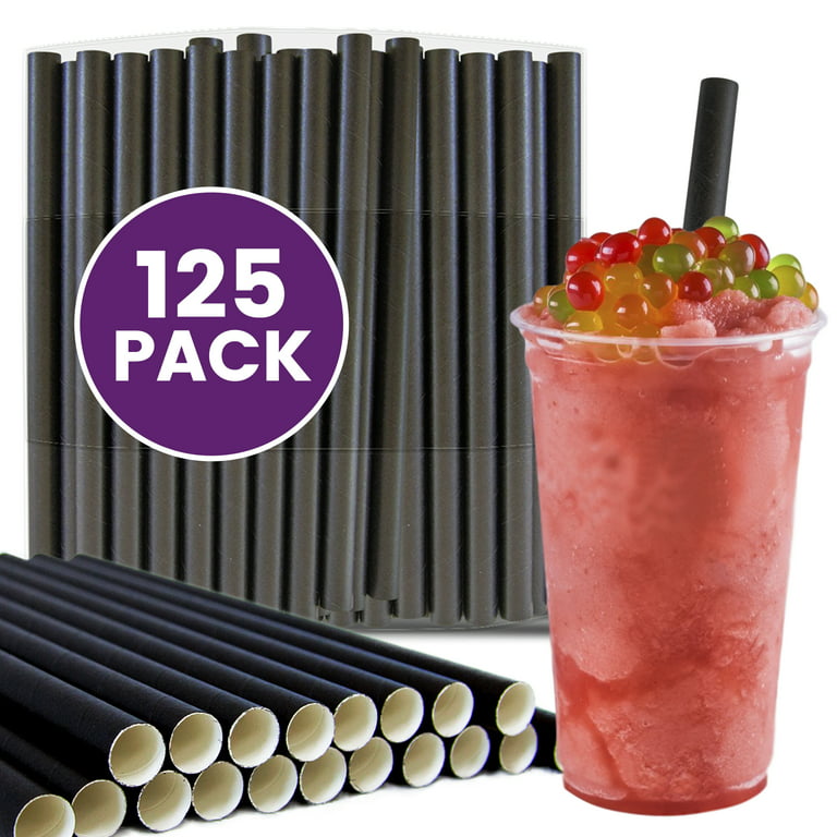Bamboo Regular Straws for Bubble Tea, Fruit Drinks, Soda, Water –