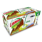 Libman Microfiber All-in-One Lightning Spin Mop System with Compact Bucket for Easy Cleaning