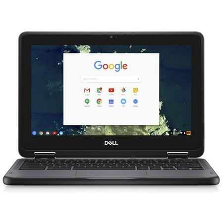 Dell - Chromebook 11 3000 11.6" Chromebook - Intel Celeron - 4 GB Memory - 16 GB eMMC - Black