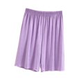 thumbnail image 3 of Diufon Womens Sleep Shorts Soft Comfy Elastic High Waist Wide Leg Loose Shorts Casual Ruffle Hem Pajama Shorts, 3 of 7