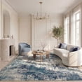 thumbnail image 4 of Nourison Passion Modern Painterly Indoor Area Rug Ivory Teal 8' x 10', 4 of 12