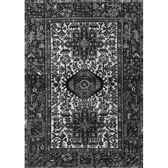 Ahgly Company Indoor Rectangle Persian Gray Traditional Area Rugs, 8' x 10'