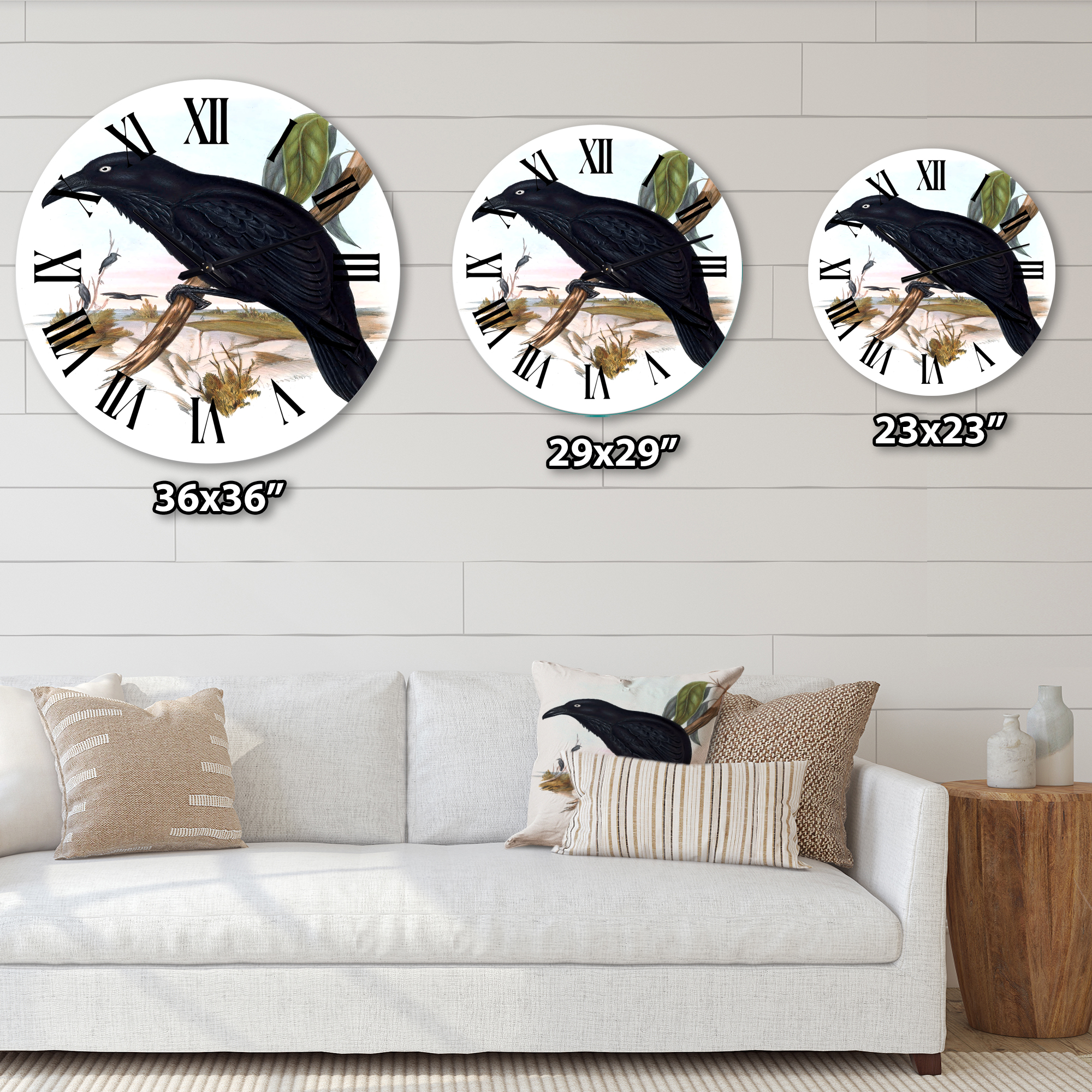 Designart 1 in Quartz Traditional Wall Clock