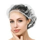 thumbnail image 1 of Gorros de ducha desechables de 100 piezas, gorros de ducha más grandes Gorros de ducha elásticos de plástico transparente impermeables y gruesos, adecuados para damas, niños, niñas, spa de viaje, hot TUNC Sencillez, 1 of 5