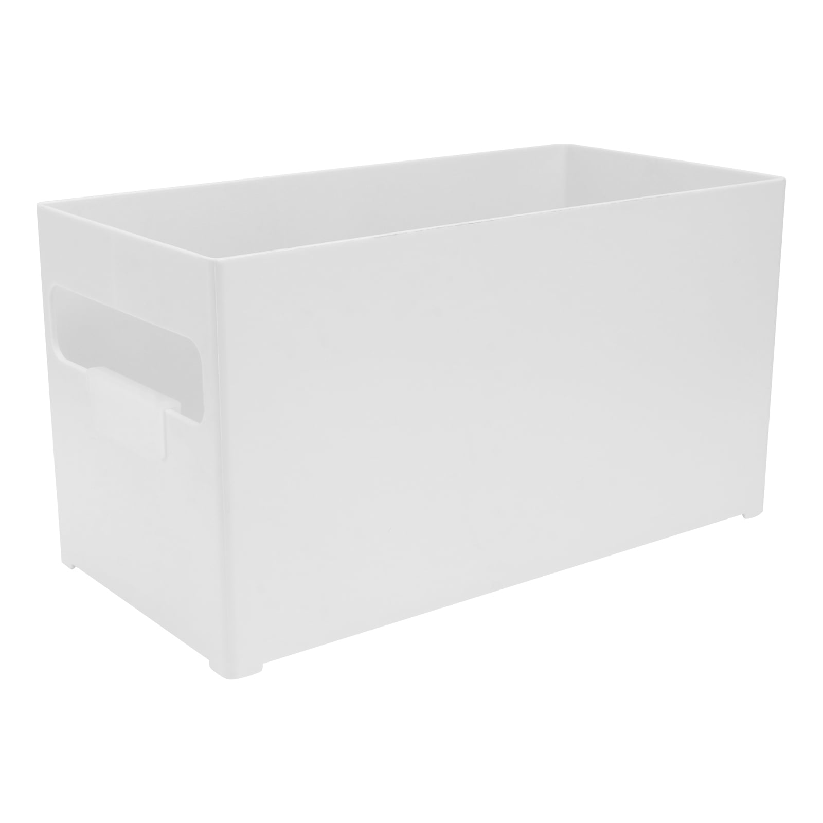 1pc Kitchen Multipurpose Storage Box Plastic Stackable Sundries Organizer(White)