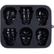thumbnail image 5 of Juego de 6 moldes de silicona con forma de calavera de Halloween, color negro, 5 of 5