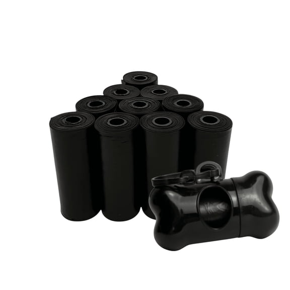 The Room Collective Leakproof Dog Waste Bags with Bag Dispenser, Unscented, 150 Count (10 Pack)