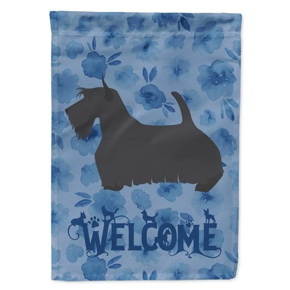 Carolines Treasures CK6196CHF Scottish Terrier Welcome Flag Canvas House Size Large multicolor