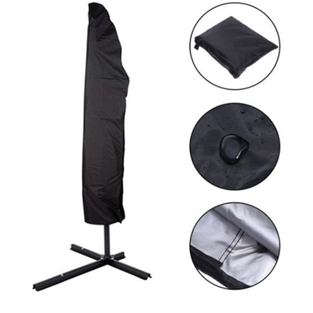 Weatherproof Outdoor Parasol Banana Cantilever Umbrella Protective Cover Bag, L (Best Travel Clothes For Hot Weather)