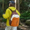 thumbnail image 3 of AUXDIQ Hiking Backpack 25L Lightweight Backpack Travel Daypack for Women Men Orange, 3 of 6