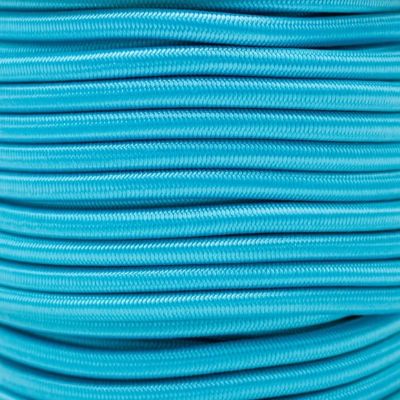 West Coast Paracord Marine Grade Shock Cord 1/4-inch - Lengths up to 1000 feet - Made in USA (500 Feet, Neon Turquoise)