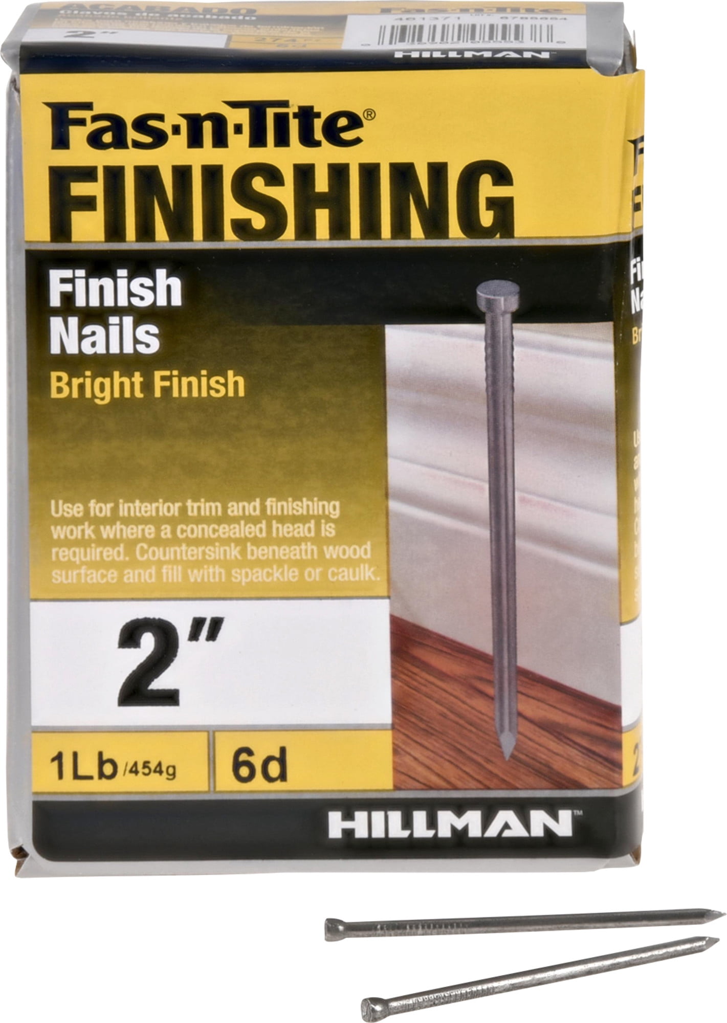 Fas-N-Tite Steel, 6D Bright Finish Nails (2") - 1 lb