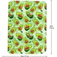 thumbnail image 5 of Avocado Blanket, Kawaii Avocado Cute Animals Gifts for Women Adult Throw Blanket Bedding Room Decor Flannel Blanket Soft Plush Warm Fleece Blankets&Throws for Couch Living Room 60"x50", 5 of 6
