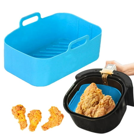 

Fovolat Air Fryer Silicone Liners Food-safe Flexible Air Fryer Silicone Liners with Raised Lines Versatile Air Fryer Basket Air Fryer Accessories for Air Fryer Oven and Microwave durable