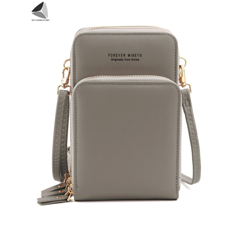 Gray crossbody shop purse
