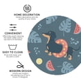 thumbnail image 4 of Kll Round Shape Drink Coasters Set Of 4,Pu Leather Absorbent Coasters Set Decorative Coffee Cup Coasters Housewarming Gift For Home Decor-Watermelons Dachshunds, 4 of 9