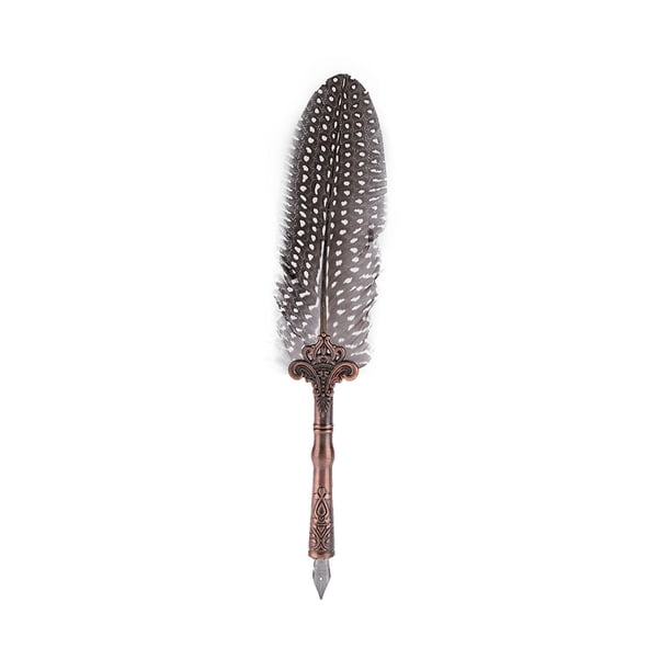 Juego de pluma estilográfica clásica retro, pluma de inmersión, juego de tinta, papelería, regalo, caja de cumpleaños, color negro