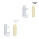 thumbnail image 4 of Soporte para cepillos Injueey montado en la pared organizador de baño blanco 2piezas, 4 of 6