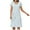 Green, variant on Luxalzxs Nightgowns for Women Plus Size Sleepshirts Short Sleeve Crew Neck Nightshirt Solid Color Pajama Dress with Chest Pad Sleepwear Loungewear