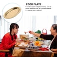 thumbnail image 3 of FONDOTIN 1Pcs Easy to Clean Elliptical Dinner Plate For Hotels 11.8X7.9X0.8In, 3 of 8
