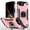 Pink, variant on Hotpom for iPhone 16E/ iPhone SE4 Case Military Rugged Durable Grade Drop Protection with 360° Rotating Stand and Car Mount Capability, Black