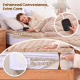 thumbnail image 5 of Queen Electric Mattress Pad, Dual Control Bed Warmer with 10 Heat Level, Auto Shut Off Timer, Zipper Heated Mattress Pad with Deep Pocket Up to 18", ETL Certified, Machine Wash 60" x 80", Brown, 5 of 6
