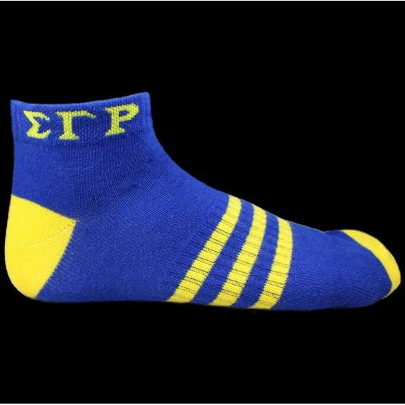 SGR Ankle Socks - Blue With Gold