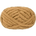 thumbnail image 1 of Nvzi ovillo de hilo de chenilla grueso para tejer, ideal para mantas tejidas a mano, hilo extrasuave para mantas grandes, color marrón claro., 1 of 5