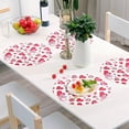 thumbnail image 6 of GZHJMY Cute Love Heart Placemats 1Pcs,Holidays PVC Weave Place Mats Table Mats Non-Slip Easy to Clean for Home Kitchen BBQ Party Table Decor,15.4", 6 of 7