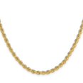 thumbnail image 3 of Diamond2Deal 14K Jaune Gold 3.8 mm Corde Régulière Chain Collier for Hommes 22, 3 of 7
