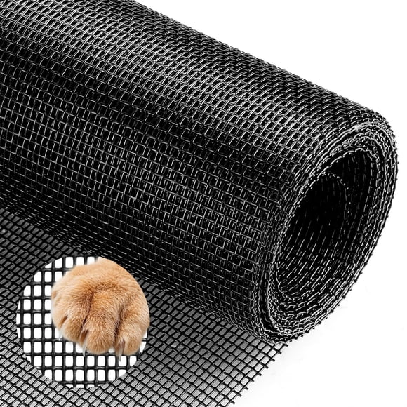 Pet Proof Window Screen Replacements 47.2"X 98.4" Window Screen Roll Door Screen Replacement Mesh Heavy Duty Screens Repair Kit for Sliding Door Patio (Folded Package)