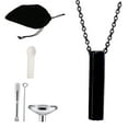 thumbnail image 6 of Cuboid Urn Necklaces, for ,with Tools ,Locket Pendant, Decorative Handmade Stainless Steel Memorial Keepsake Pets Urn Black, 6 of 8