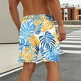 thumbnail image 4 of Hvot&aat Mens Swim Trunks Quick Dry Beach Shorts with Liner Casual Fashion Print Shorts With Pockets Elastic Waist Beach Pants, 4 of 4
