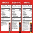 thumbnail image 2 of Jack Link's Meat Sticks MFF30 Variety Pack, Original, Teriyaki, and Barbecue Pork - Protein Snack, Meat Snack Sticks Made with 100% Beef or Pork, Keto Friendly - 0.92 Oz. (20 Count), 2 of 3