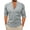Gray, variant on ZUKMRJPC Mens Summer Linen Shirts Roll Up Sleeve Casual Spring Button Up Basic T Shirt Lightweight Breathable Vacation Beach Tops