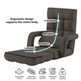 thumbnail image 4 of Arina Fauteuil Inclinable/chaise de Sol en Lin - 5 Positions Réglables, Pliable, 4 of 8
